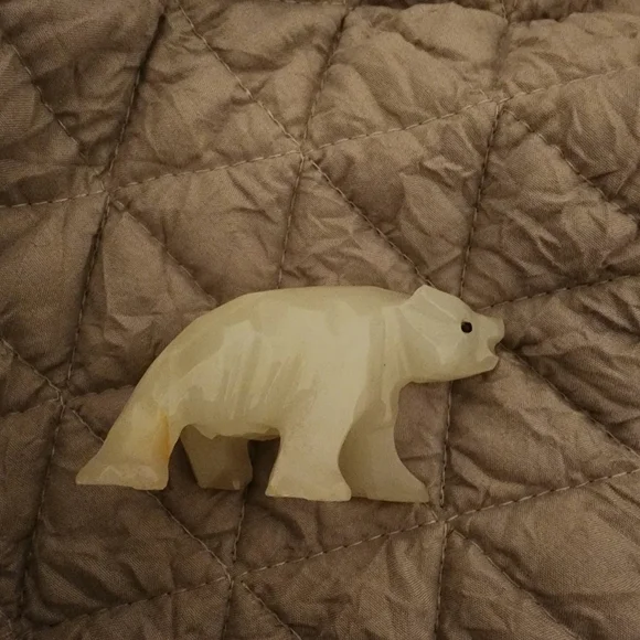 Carved Stone Bear 🐻❄ - Picture 3 of 10